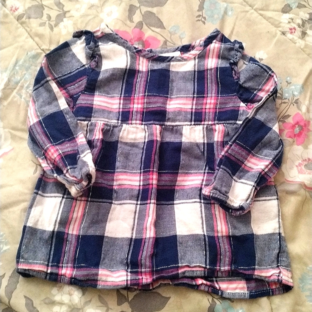 Long sleeve flannel top
